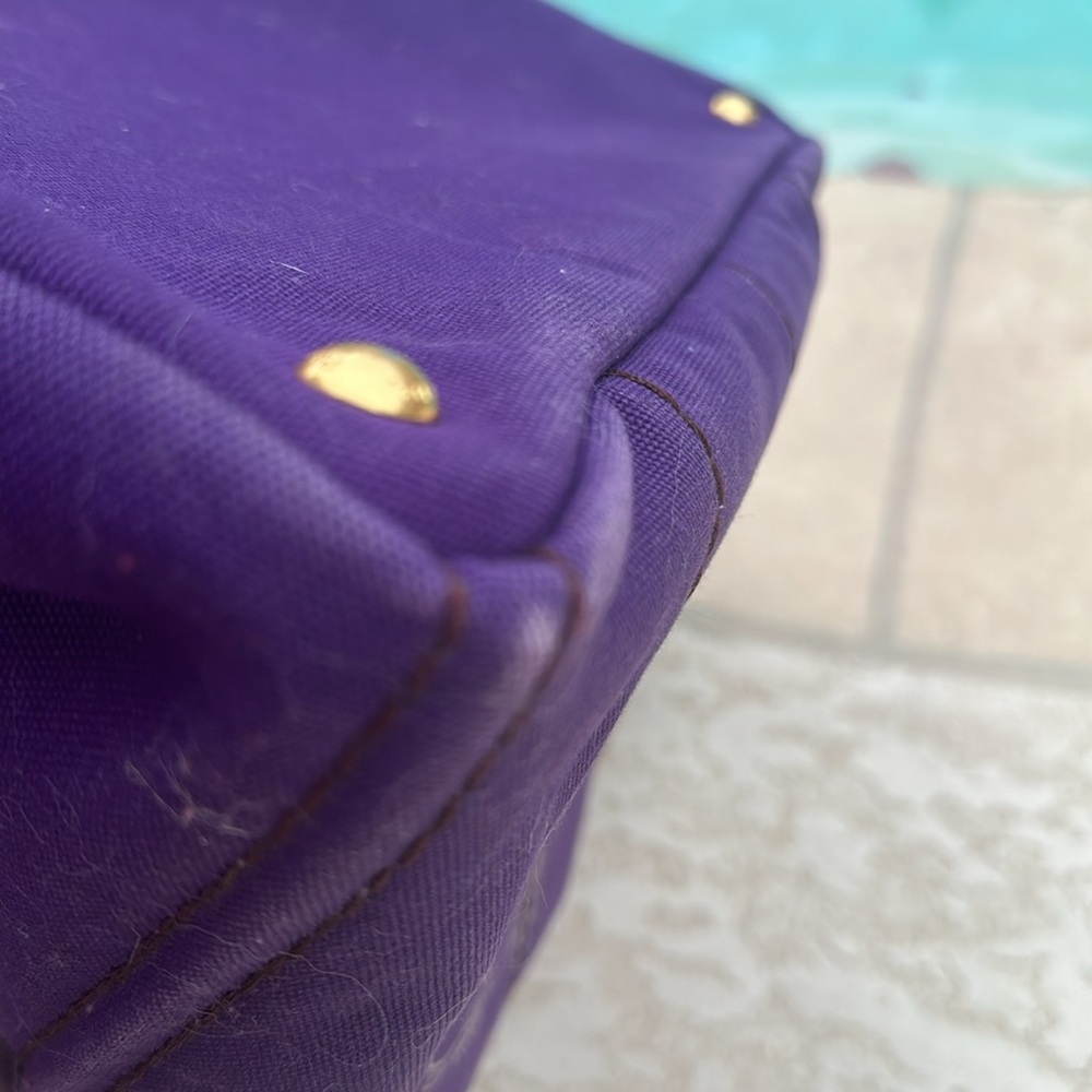 Beautiful RARE purple denim PRADA Canapa 3400 retail! - Picture 8 of 10